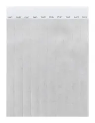 Festivalske narukvice Tyvek (10 kom) Wristvek AP717018 silver 190×255 mm-1