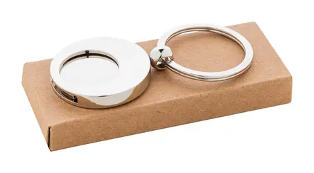 Privjesak s novčićem za kolica Cromo AP808260 silver 36×36×5 mm-3