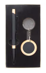 Set olovke i privjeska za ključeve AP808182 black 95×170×28 mm-3