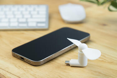 Ventilator s Type-C pogonom Blobile AP864086 white 88×35×37 mm-3