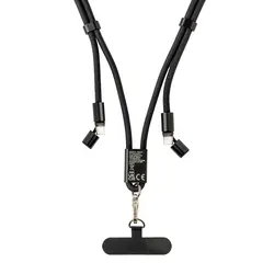 LoopAmp podesiva vezica za mobitel 160 cm s kablom 60W  P302.53 black-10