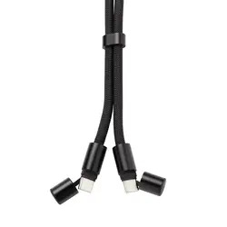 LoopAmp podesiva vezica za mobitel 160 cm s kablom 60W  P302.53 black-11