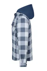 Radna karirana jakna JN1872 grey, blue XS-1