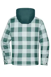 Radna karirana jakna JN1872 grey, green XS-3